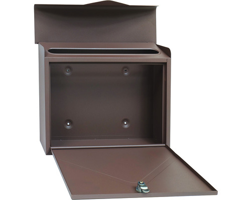 Otvorená kovová poštová schránka