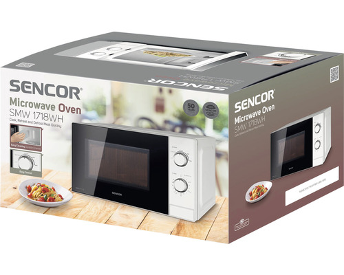 Mikrovlnná rúra Sencor SMW 1718WH v obale produktu