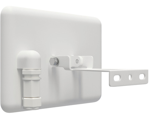 Biela anténa s montážnym držiakom