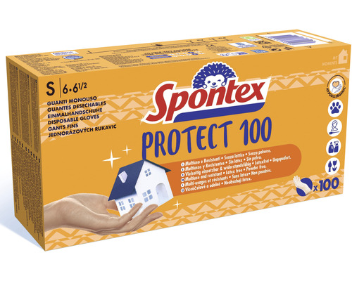Spontex Protect 100 jednorazové rukavice, veľkosť S