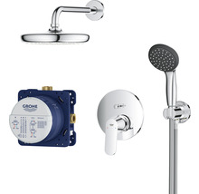 Sprchový systém Grohe s hlavovou sprchou, ručnou sprchou, podomietkovým telesom a armatúrou