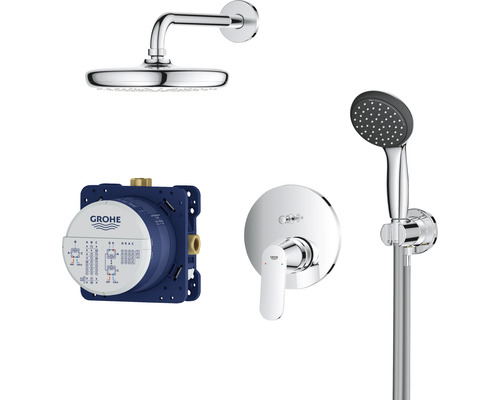 Sprchový systém Grohe s hlavovou sprchou, ručnou sprchou, podomietkovým telesom a armatúrou