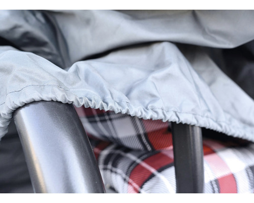 Detailný záber ochranného obalu na záhradný nábytok