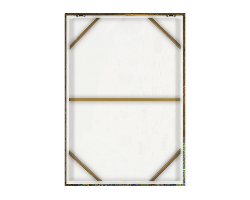 Zadná strana plátna s dreveným rámom