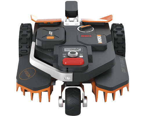 Robotická kosačka Worx pohľad spredu