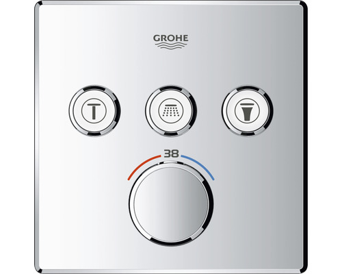 Logo Grohe, ovládací panel sprchovej armatúry