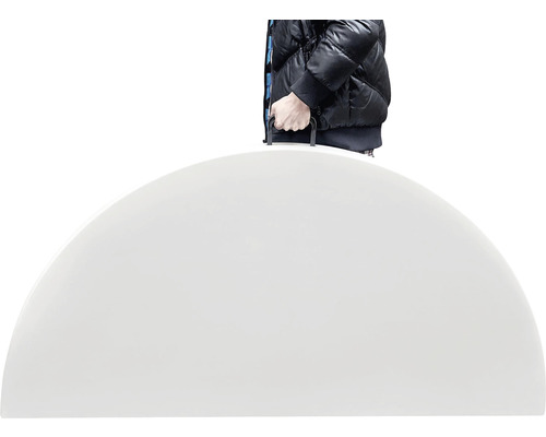 Polkruhová kupola na ochranu proti prachu s rukoväťou