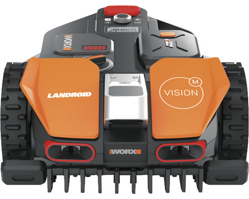 Čelný pohľad na robotickú kosačku Worx Landroid