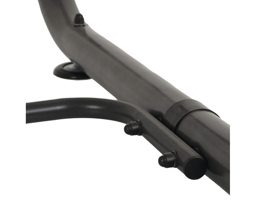 Detail kovového rámu hojdacej siete