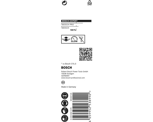 Bosch Expert, Bosch Pro, Logo Bosch, Vyrobené v Nemecku, Čiarový kód, QR kód, Bezpečnostné opatrenia