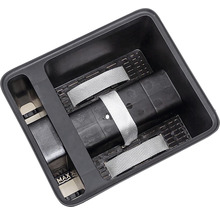 Úložný box s batériami a upevňovacími pásmi