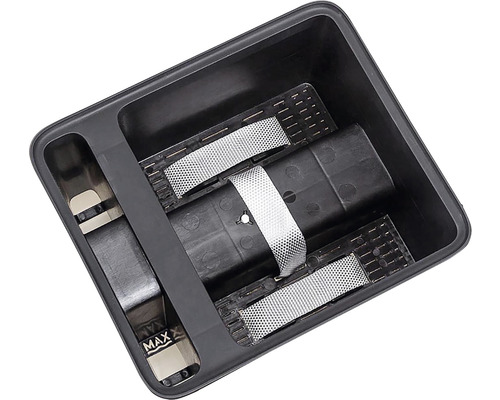 Úložný box s batériami a upevňovacími pásmi