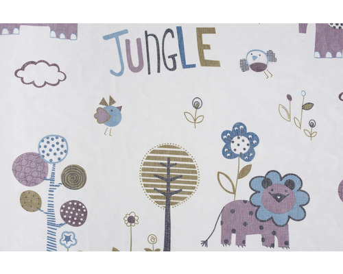 Látka s motívmi džungle, vrátane zvierat a rastlín