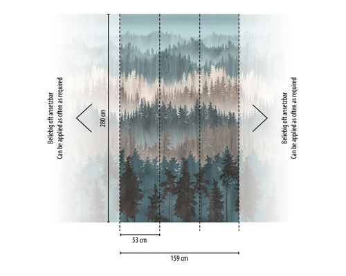 Foto tapeta s motívom lesa a rozmermi