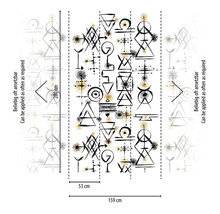 Tapeta s geometrickými tvarmi a vzormi