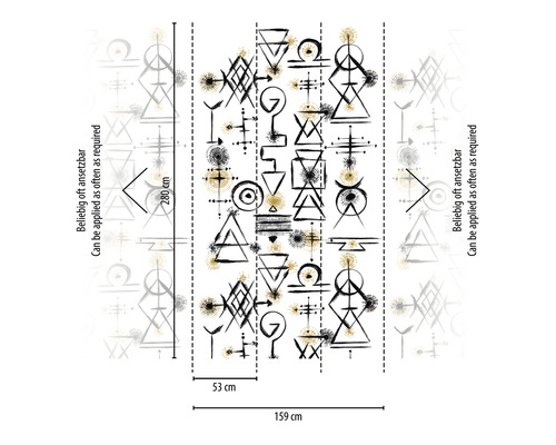 Tapeta s geometrickými tvarmi a vzormi