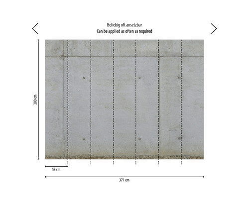 Betónová stena s rozmermi