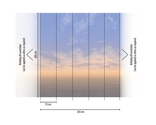Fototapeta s motívom oblohy a rozmermi