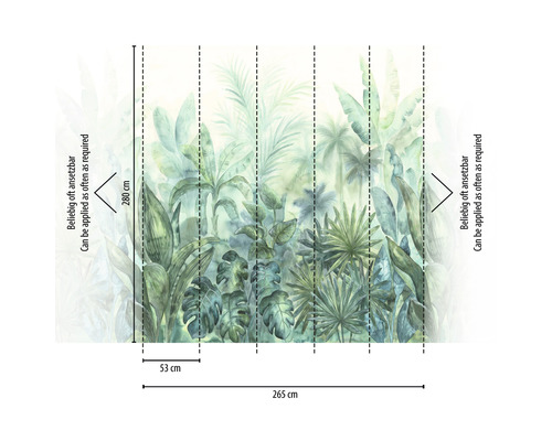 Fototapeta s motívom džungle a rozmermi