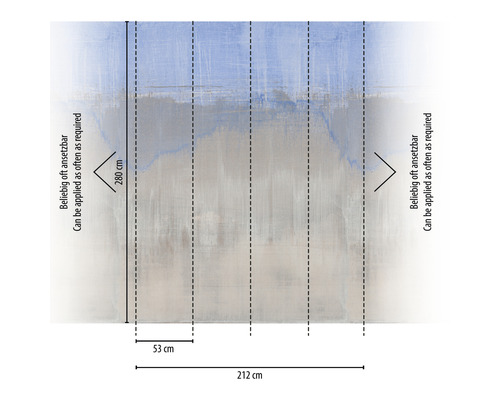Vzor tapety s rozmermi 212 x 280 centimetrov