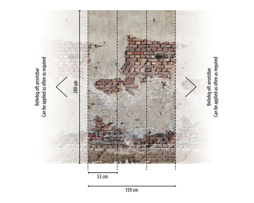 Fototapeta s motívom muriva a rozmermi