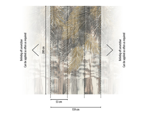 Fototapeta s motívom palmy a rozmermi
