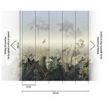 Foto tapeta s motívom džungle, rozmery 265 x 280 cm