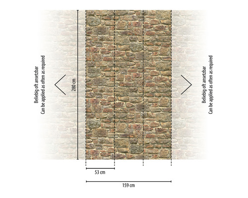 Fototapeta s kamenným vzorom a rozmermi 280 krát 159 centimetrov