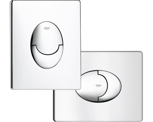 Dva ovládacie panely Grohe pre splachovanie toalety