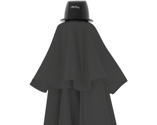 Zatvorený slnečník s nápisom Derby