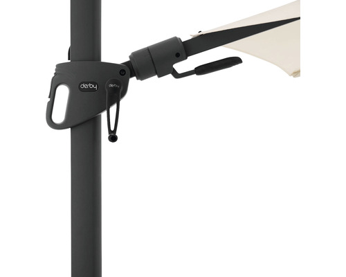 Logo Derby na mechanizme slnečníka