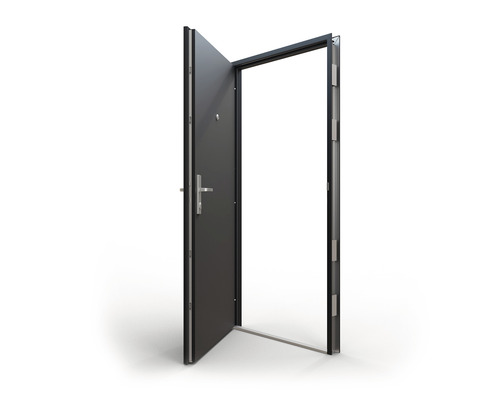 Otvorené vchodové dvere s rámom