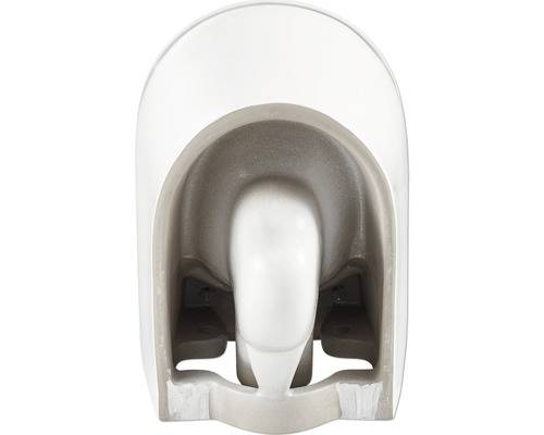 Hlboké splachovacie WC z keramiky, vnútorný pohľad