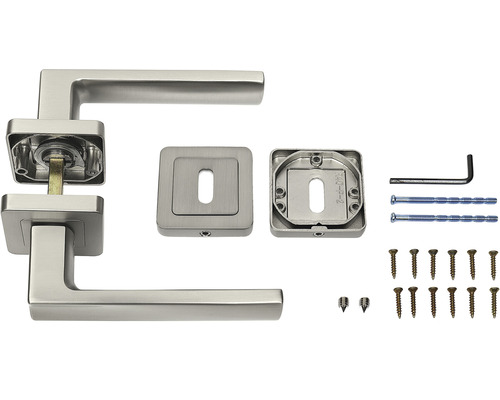 Sada kľučky ku dverám s montážnym materiálom