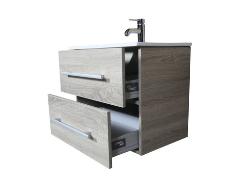 Skrinka pod umývadlo s dvomi zásuvkami a batériou