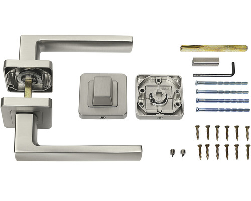 Sada dverového kovania s kľučkou a montážnym materiálom