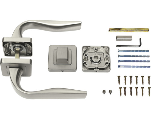 Sada kľučiek na dvere s montážnym príslušenstvom