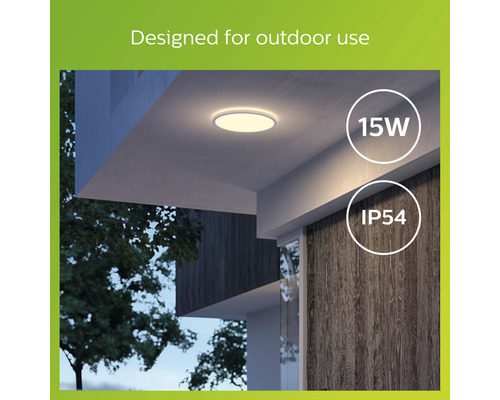 Stropné svietidlo na vonkajšie použitie s 15 wattmi a stupňom krytia IP54