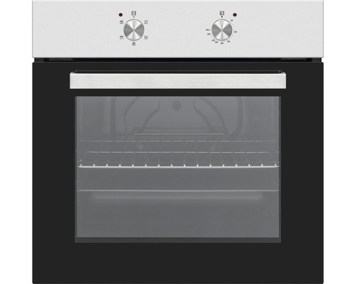 Vstavaná rúra so sklenenými dverami a ovládacími gombíkmi