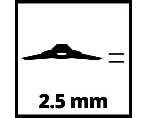 Symbol pre 2,5 milimetrový náhradný nôž