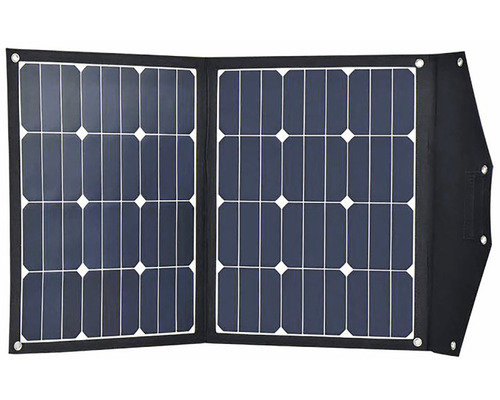 Rozložený prenosný solárny panel pre kempovanie a outdoor