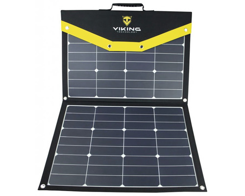 Rozložený prenosný solárny modul so solárnymi panelmi