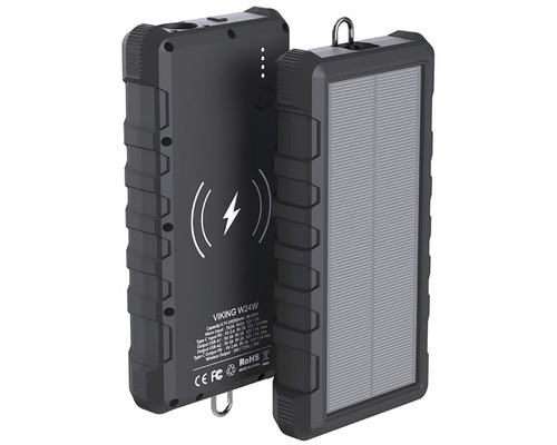 Solárna nabíjačka s funkciou bezdrôtového nabíjania