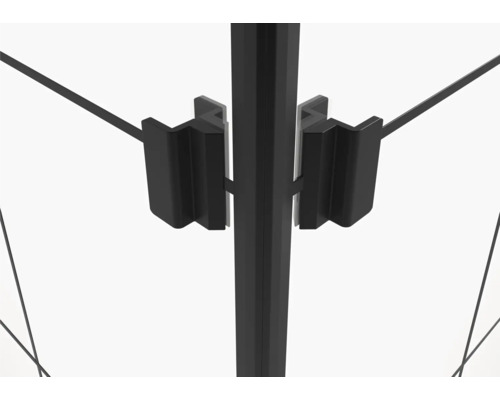 Detailný pohľad na držiak sprchovacieho kúta