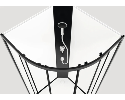 Sprchovací kút so sprchovou hlavicou a armatúrou