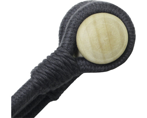 Makramé záves na rastliny s drevenou guľou