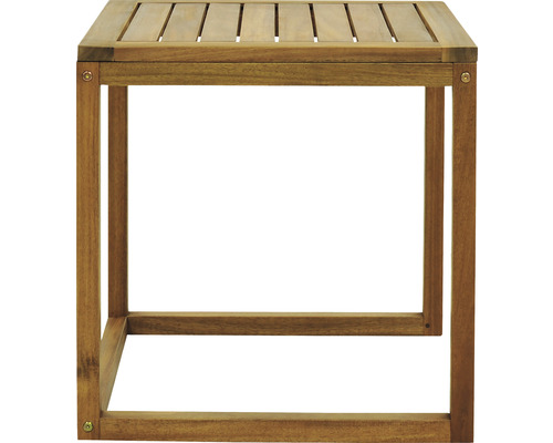 Drevený odkladací stolík s lamelovou doskou