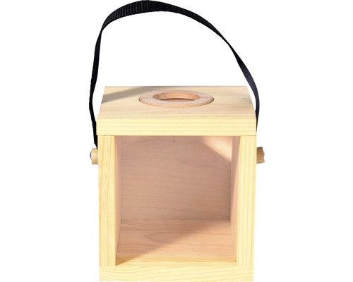 Pozorovací búdka pre vtáky z dreva s popruhom na nosenie