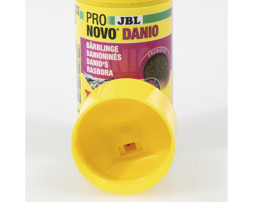 JBL Pro Novo Danio dóza s krmivom pre ryby s otvoreným vekom