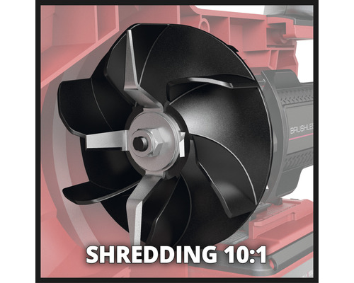 Rezný valec záhradného drviča s pomerom drvenia 10:1